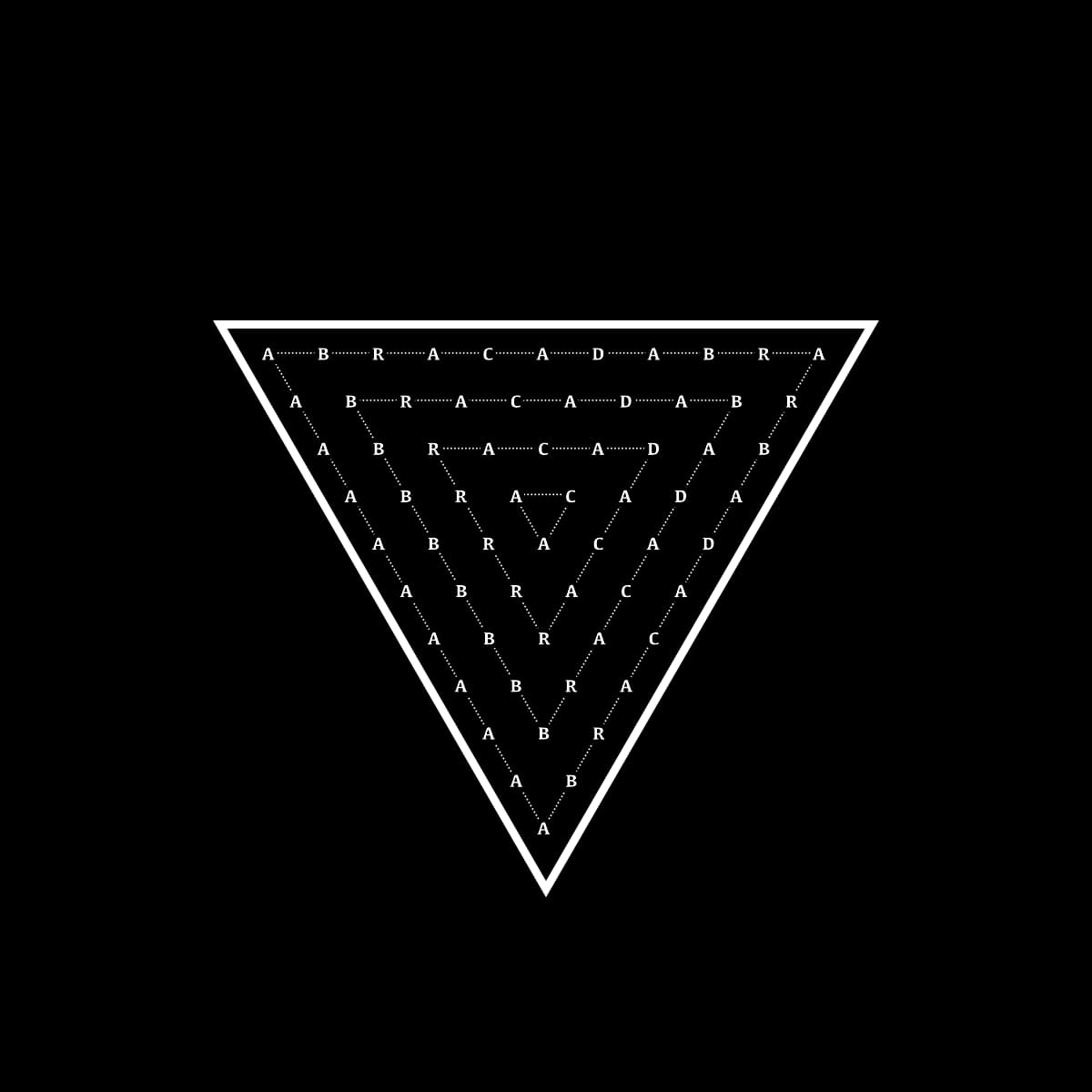 Abracadabra — sacred geometry diagram